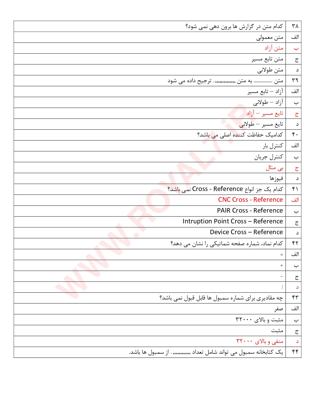 دانلود 495 نمونه سوال نقشه کشی تاسیسات الکتریکی صنعتی با نرم افزار EPLAN فنی حرفه ای